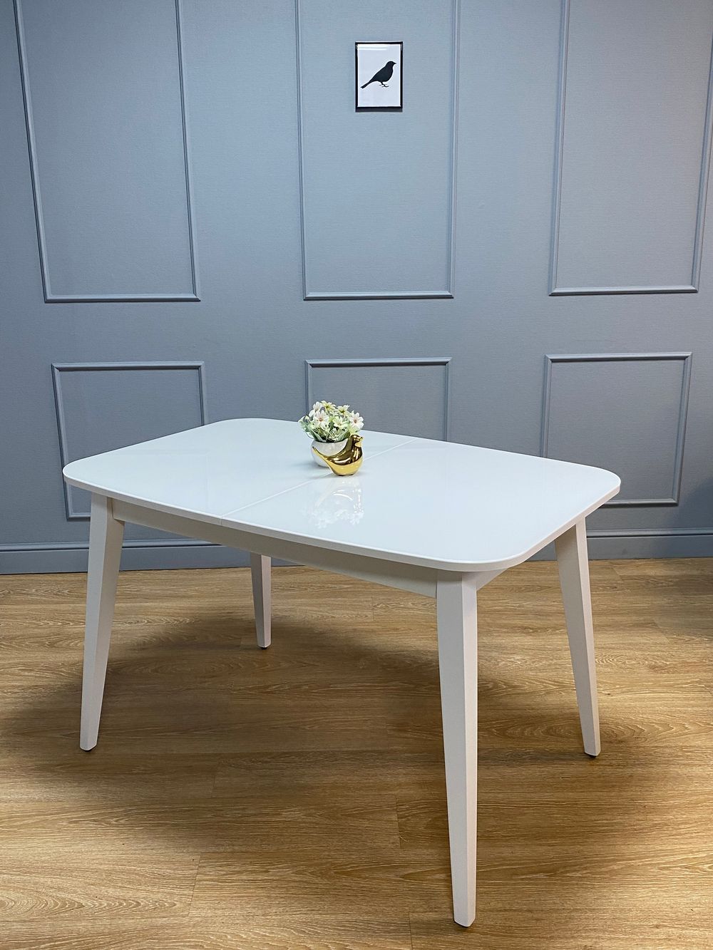 Стол KENNER 1200M белый/стекло белое глянец