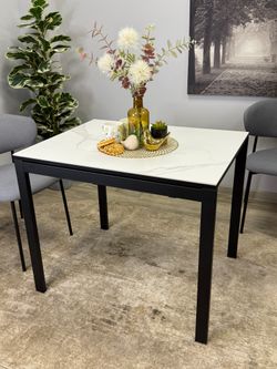 Стол KENNER LK900 черный/GLORIA WHITE