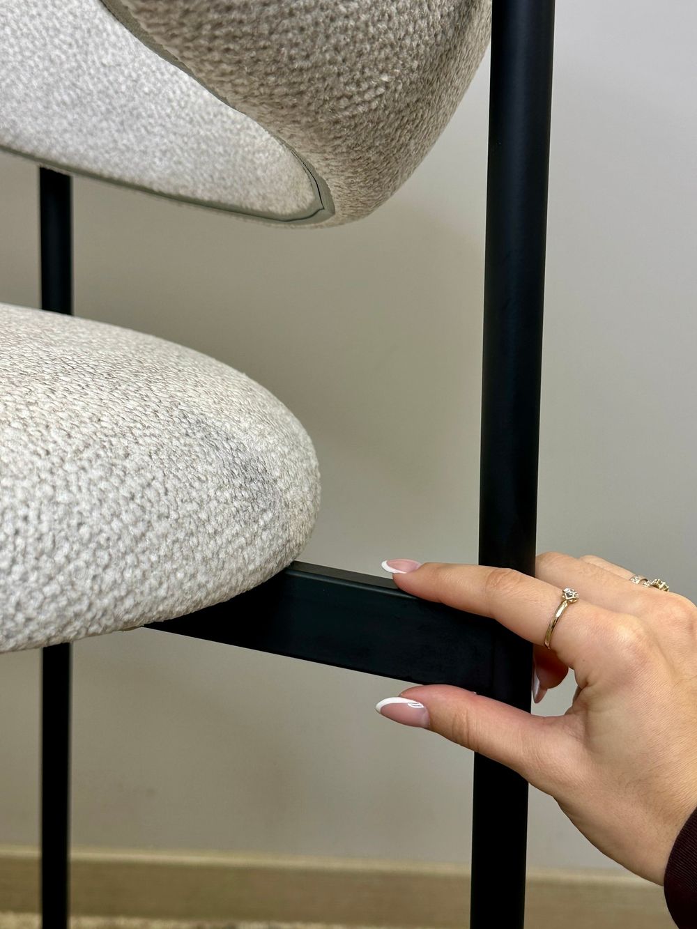 Стул KENNER 309SD ПБ черный/бежевый