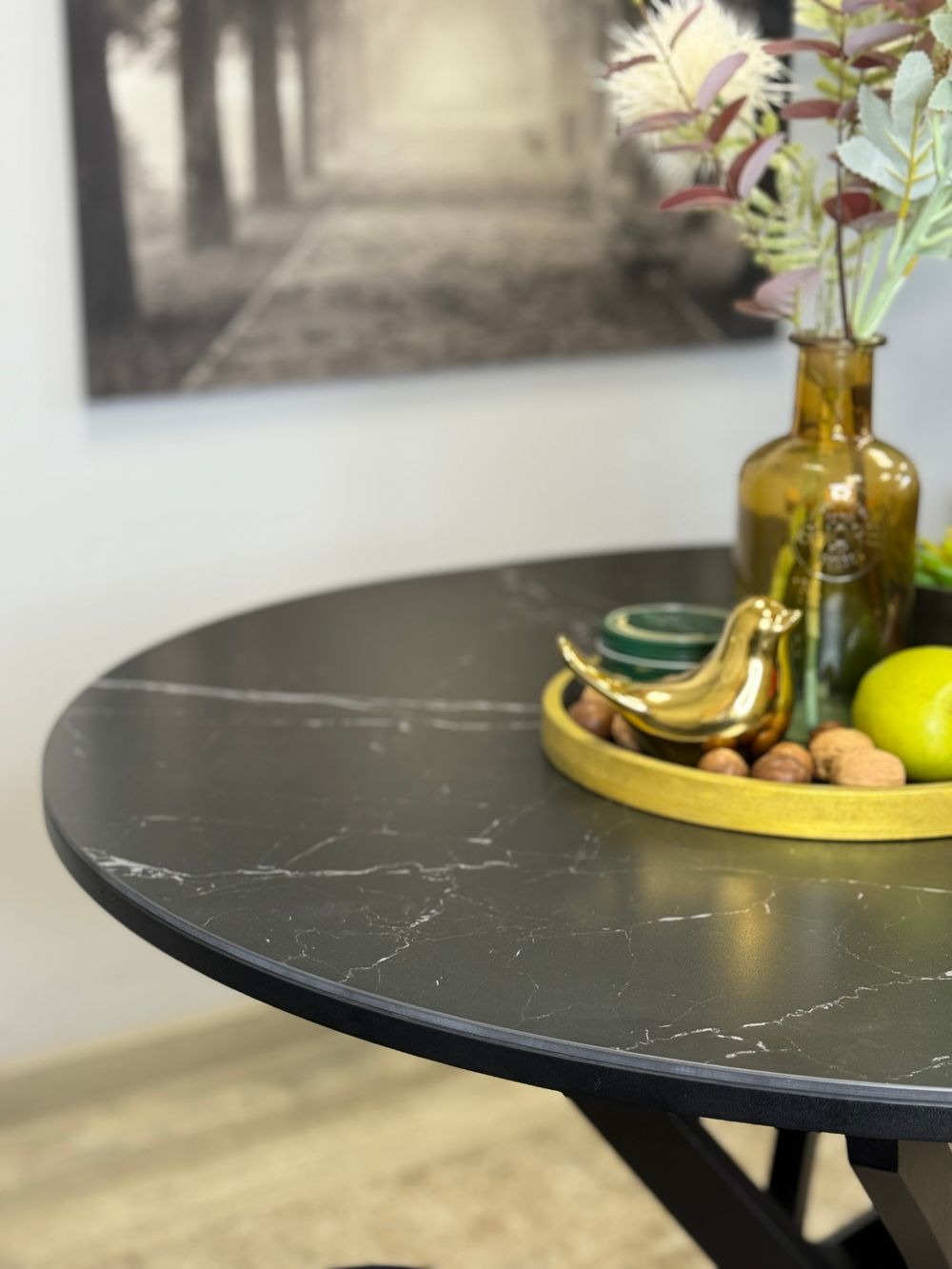 Стол KENNER R1000s черный/керамика черная