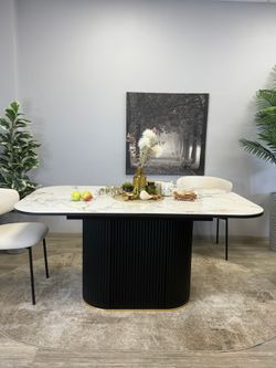 Стол Kenner LDs1600, белый/керамика TIANSHAN WHITE