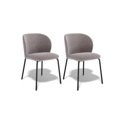 Комплект стульев 2шт KENNER 304SD черный/капучино микробукле