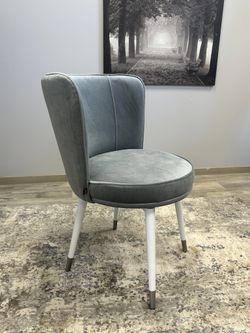 Стул Kenner 177KK белый/серый велюр