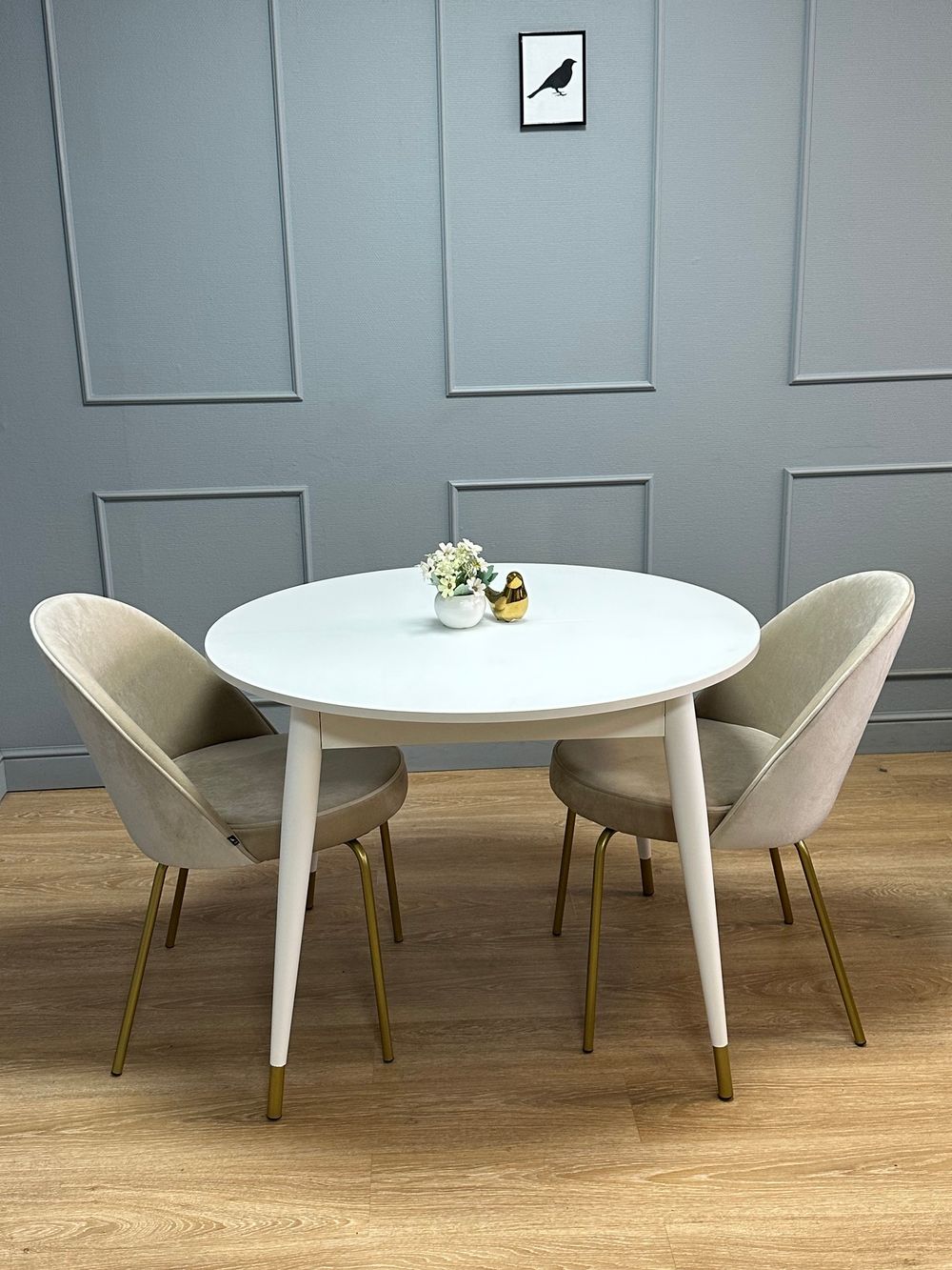 Стол KENNER K1000 венге/стекло крем