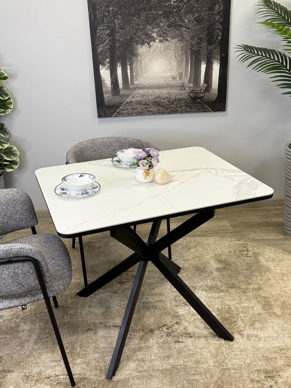 Стол Kenner BK900, белый/керамика COROLLA WHITE