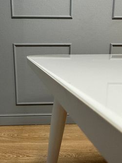 Стол KENNER 1200K белый/стекло белое глянец