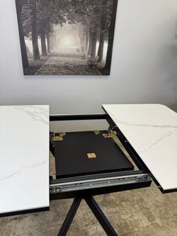 Стол Kenner BK900, черный/керамика COROLLA WHITE