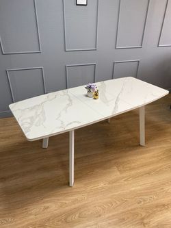 Стол KENNER AA1400 белый/керамика белая