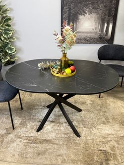 Стол KENNER R1000s черный/керамика черная