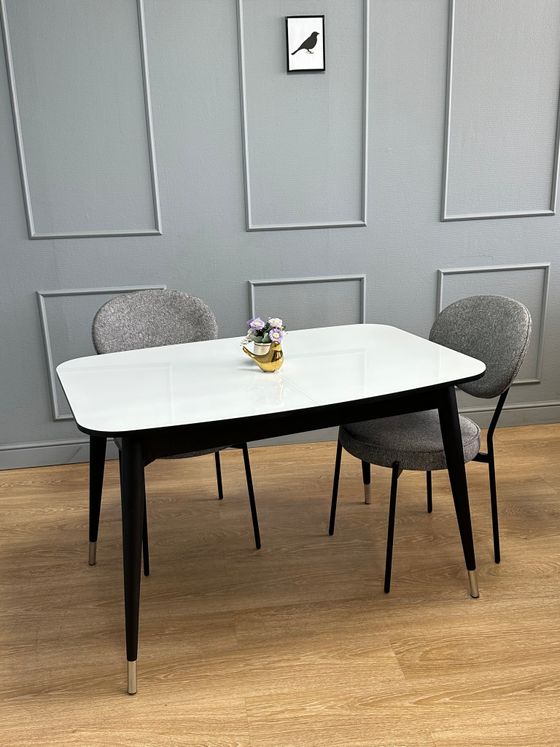 Стол KENNER K1200 венге/стекло белое сатин