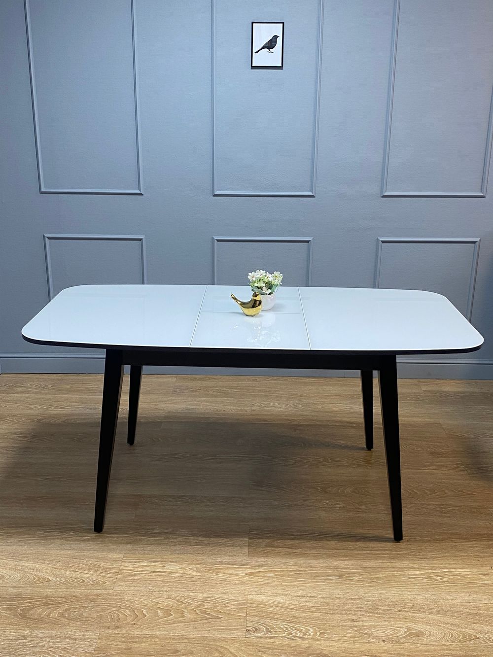 Стол KENNER 1200M венге/стекло белое глянец