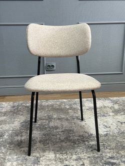 Комплект стульев 2шт KENNER 302SD черный/бежевый микробукле