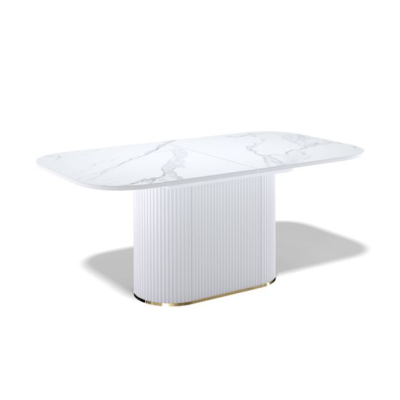 Стол Kenner LDs1600, белый/керамика TIANSHAN WHITE