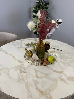 Стол KENNER RL1100 белый/керамика белая глянец