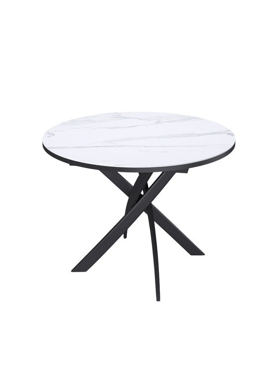 Стол KENNER R900 черный/керамика белая