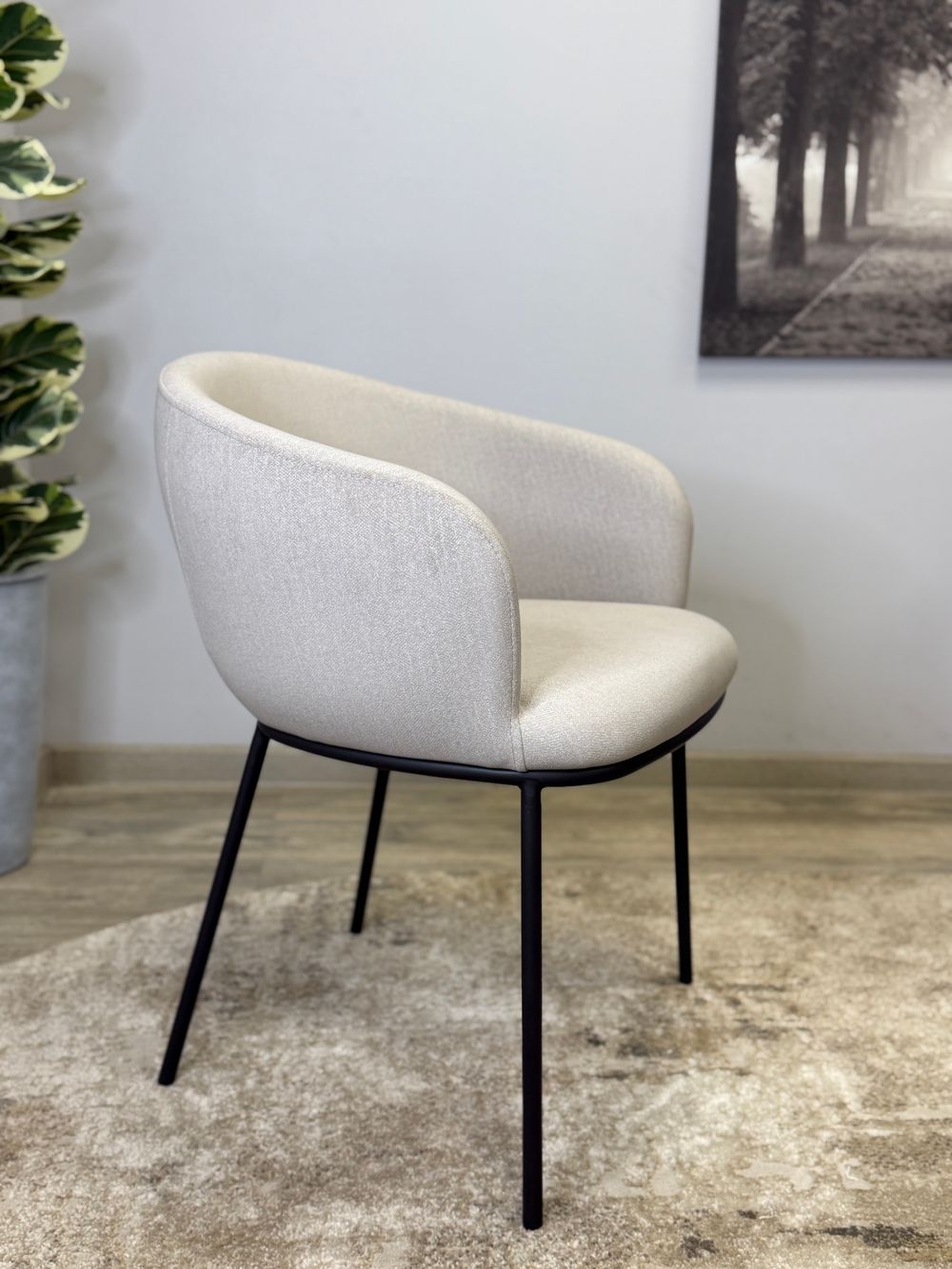 Стул KENNER 313SD черный/бежевый