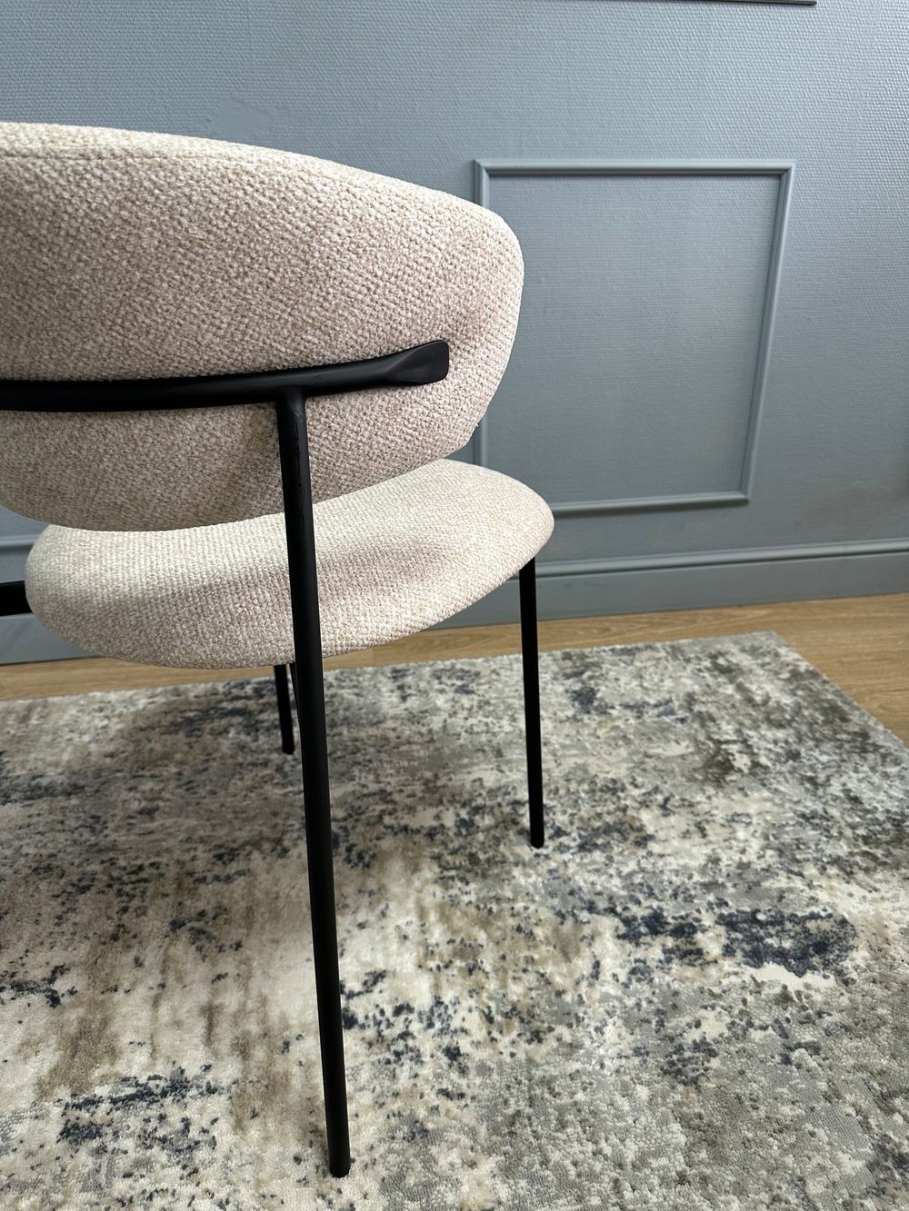 Комплект стульев 2шт KENNER 309SD черный/микробукле бежевый