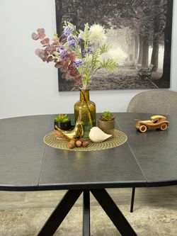 Стол KENNER AR1000 черный/керамика темно-серая