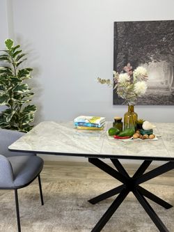 Стол Kenner BR1200, черный/керамика ITALIAN MIDDLE GRAY