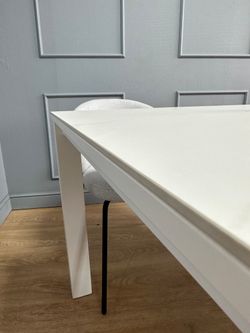 Стол KENNER BL1300 белый/керамика мрамор белый