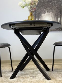 Стол KENNER R900 черный/керамика черная