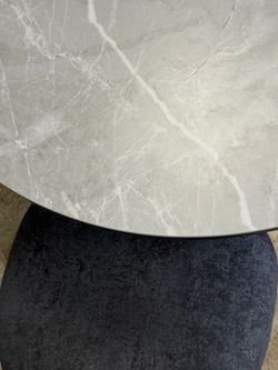 Стол KENNER LD2000 черный/керамика мрамор серый