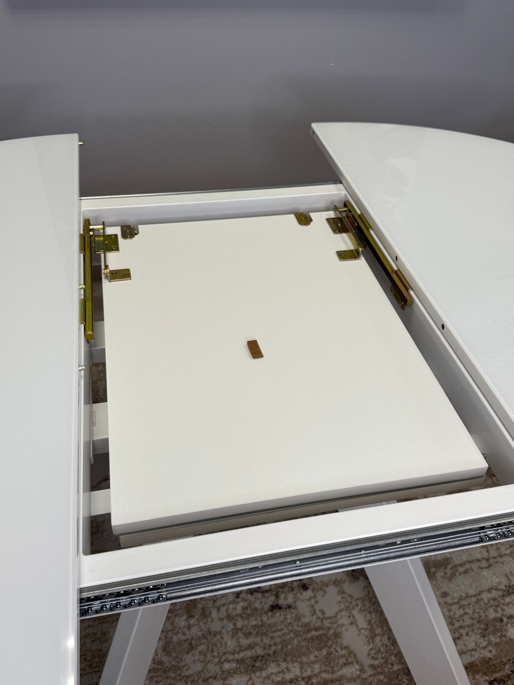 Стол KENNER RL1100 белый/стекло белое глянец