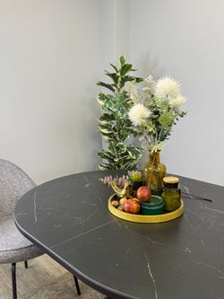 Стол KENNER DO1200 черный/керамика черная