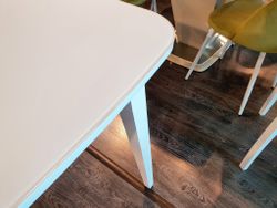 Стол KENNER 1200M белый/стекло белое сатин