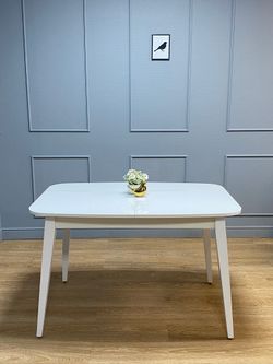 Стол KENNER 1200M белый/стекло белое глянец