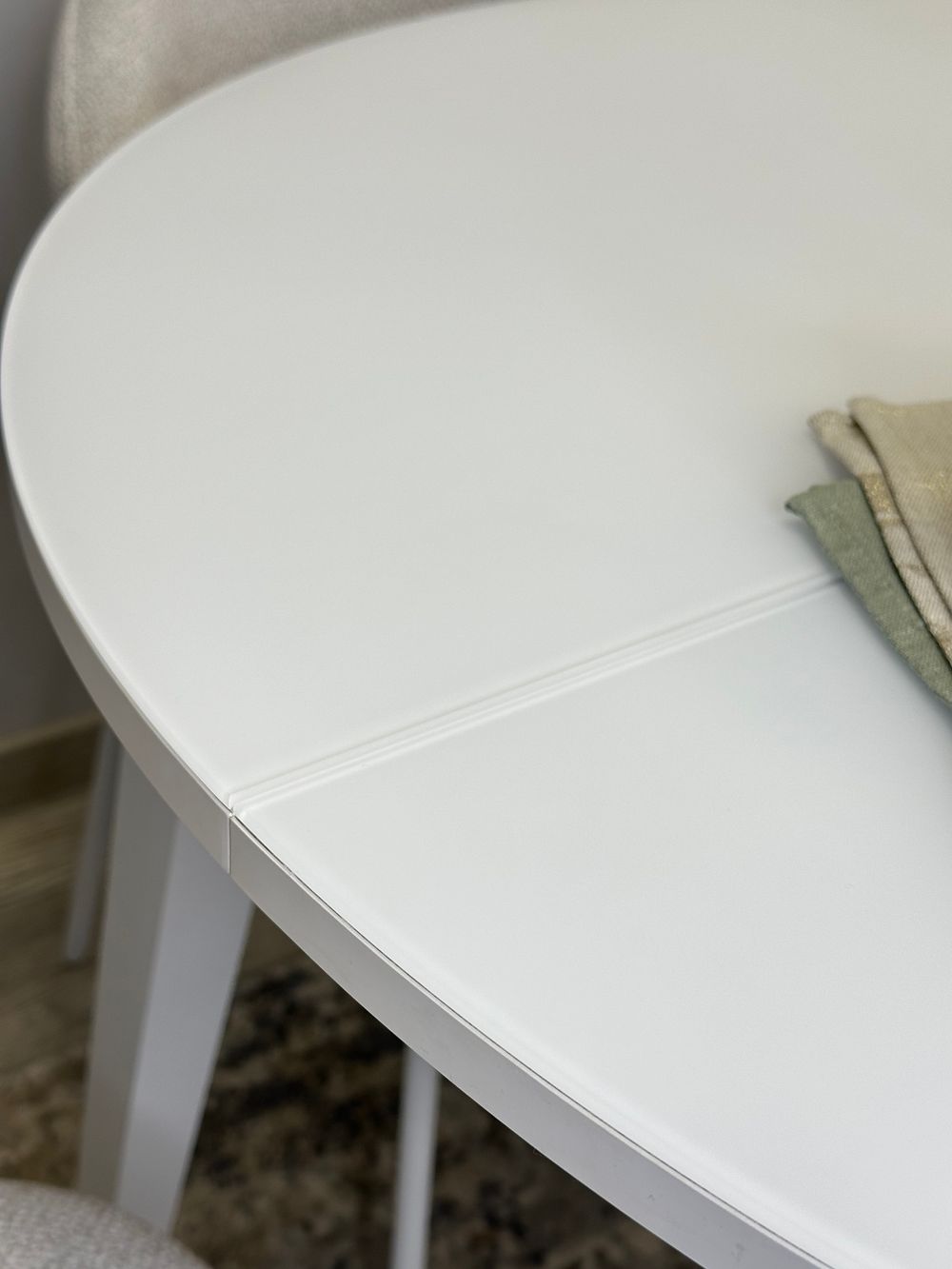 Стол KENNER 1000 М белый/стекло белое сатин