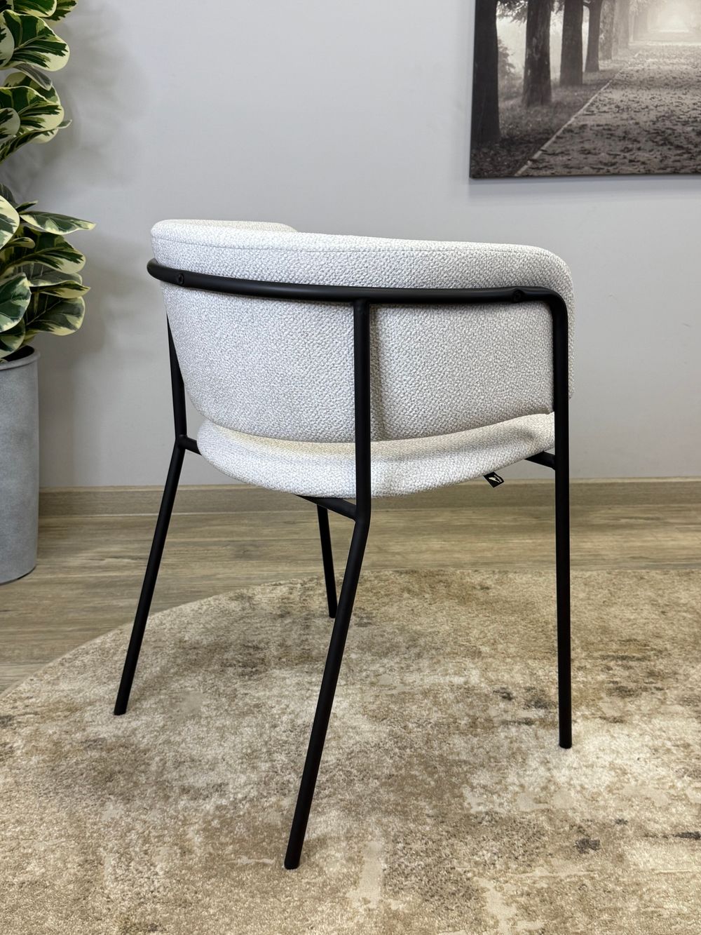 Стул KENNER 303SD черный/микробукле серебристый