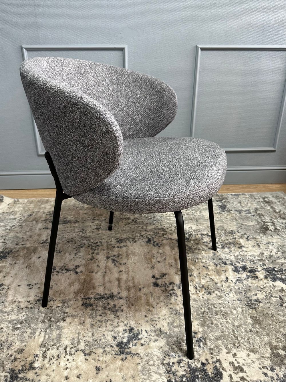 Комплект стульев 2шт KENNER 305SD черный/серый микробукле