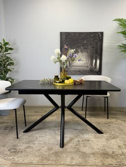 Стол KENNER DM1400 черный/керамика черная