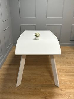 Стол KENNER SL1600 белый/стекло белое сатин