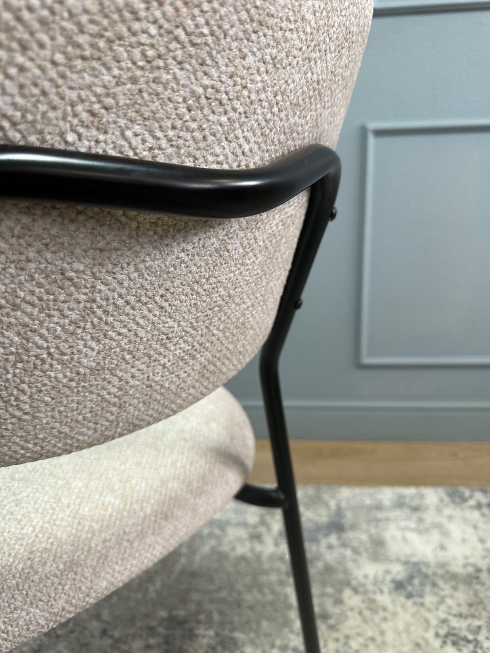 Комплект стульев 2шт KENNER 302SD черный/бежевый микробукле