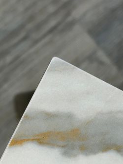 Стол KENNER KR1200 черный/керамика мрамор золотой глянец