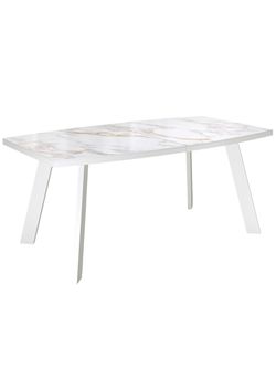 Стол KENNER SL1600 белый/керамика белая глянец