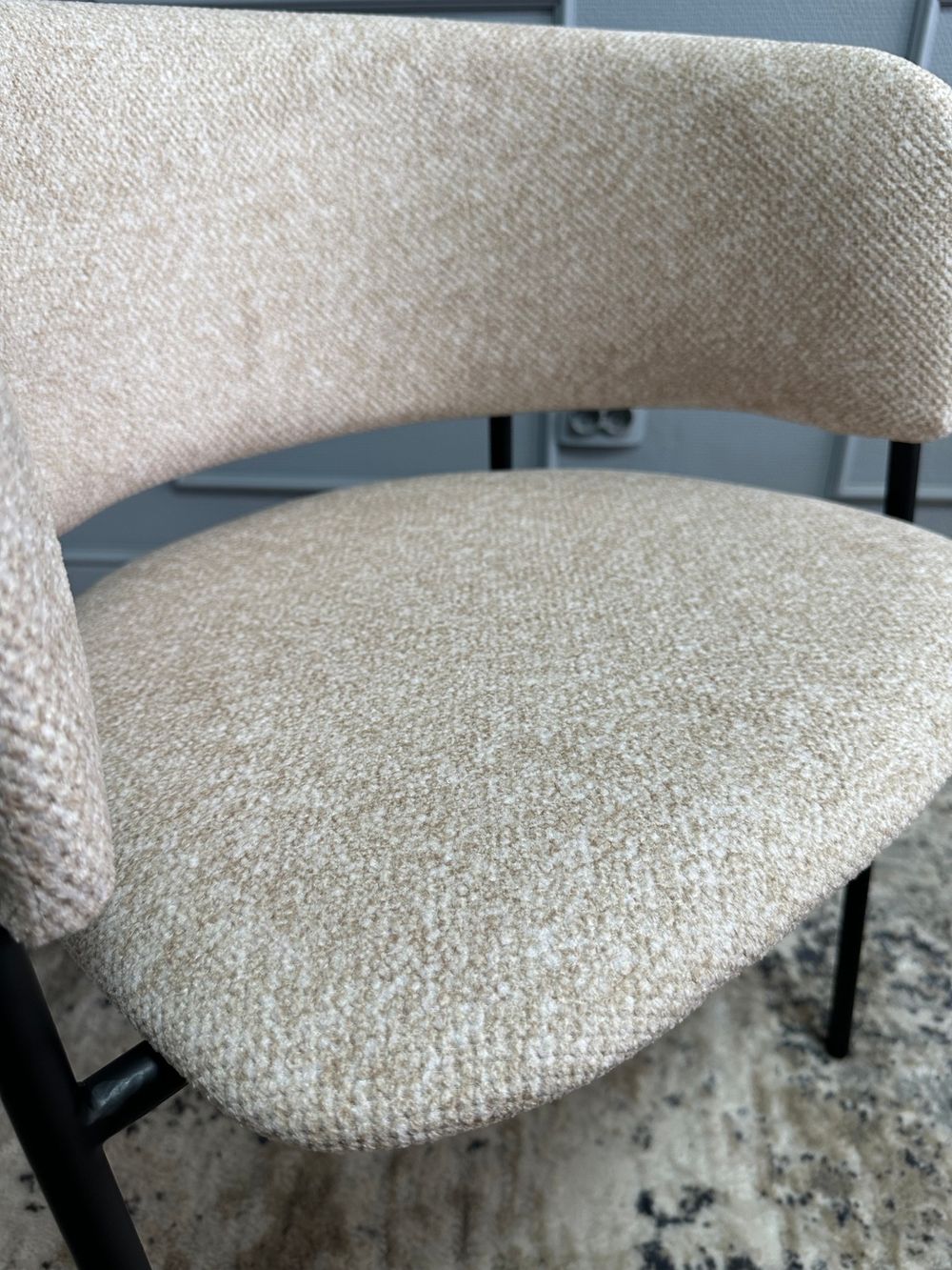 Комплект стульев 2шт KENNER 303SD черный/микробукле бежевый