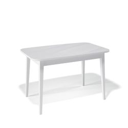 Стол KENNER 1200M белый/стекло белое сатин