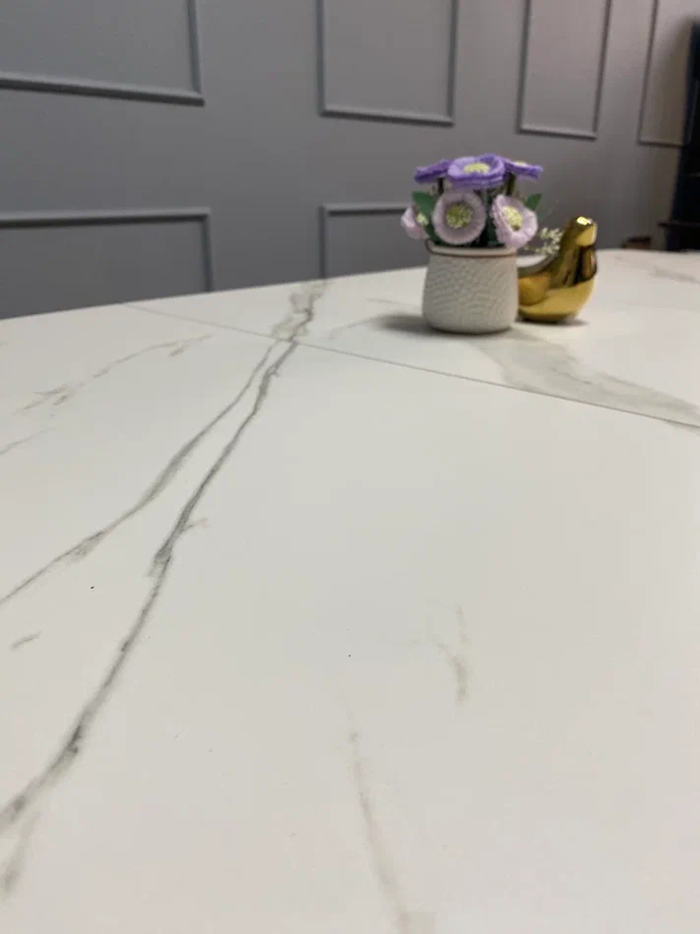 Стол KENNER AA1400 черный/керамика белая