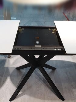 Стол KENNER B1100 венге/стекло белое сатин