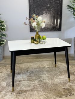 Стол KENNER 1100K венге/стекло белое глянец