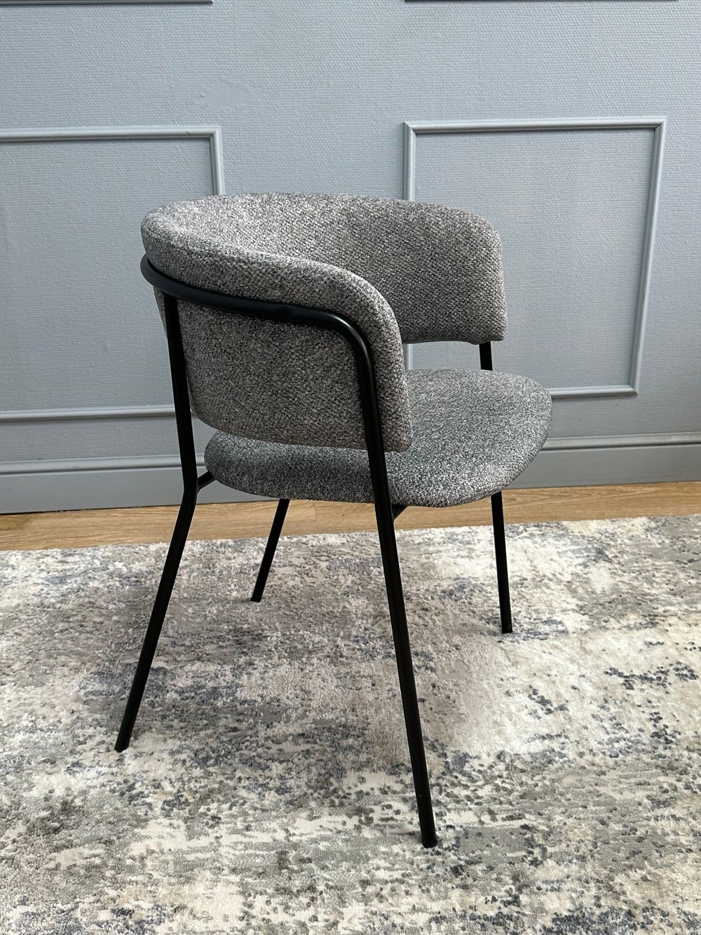 Комплект стульев 2шт KENNER 303SD черный/микробукле серый