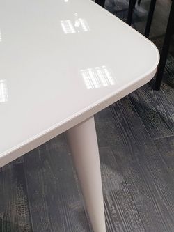 Стол KENNER K1250 белый/стекло белое глянец