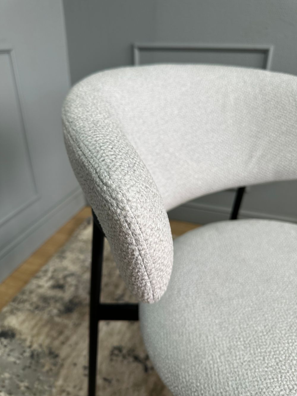 Комплект стульев 2шт KENNER 309SD черный/микробукле серебристый