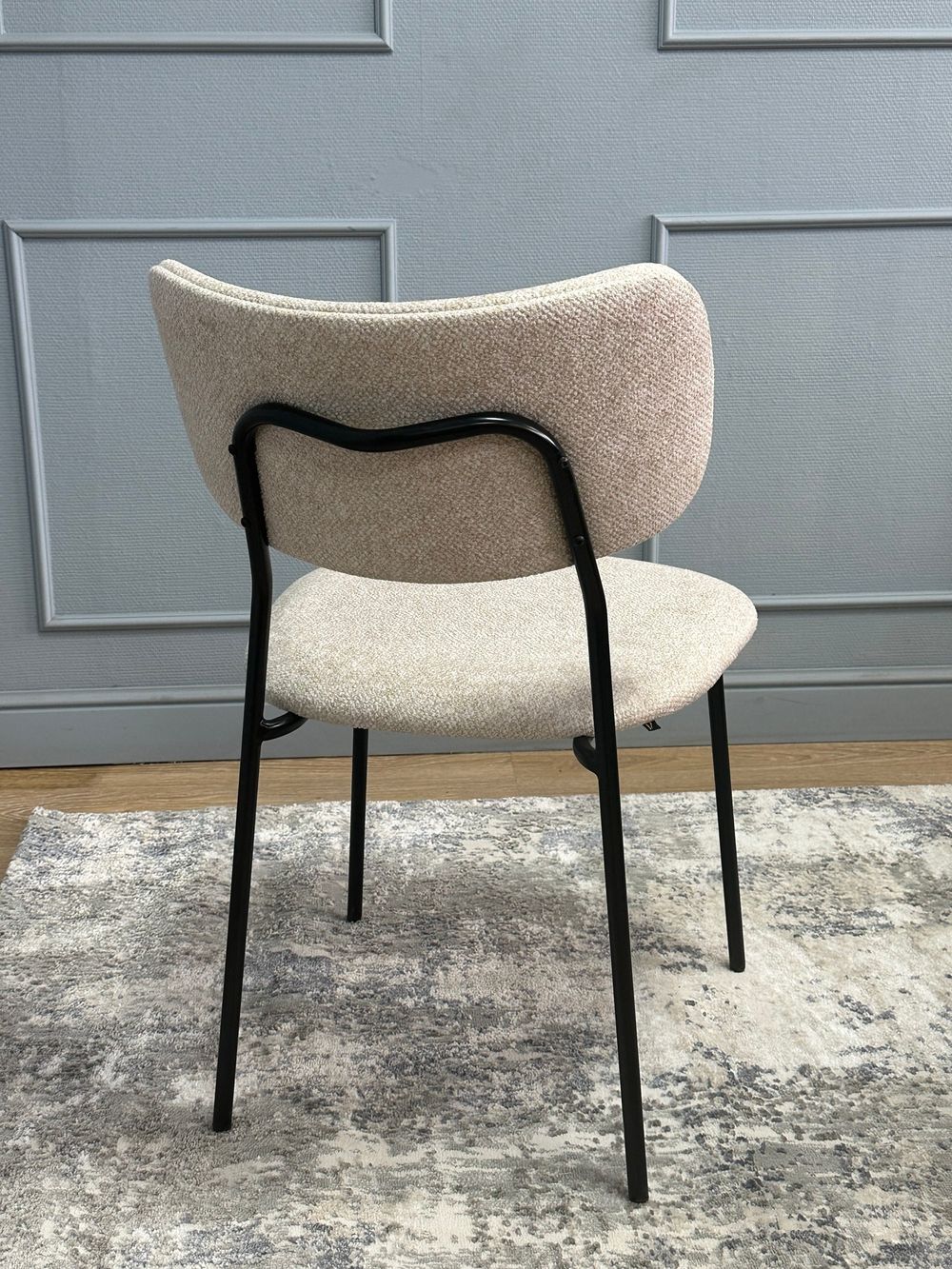 Комплект стульев 2шт KENNER 302SD черный/бежевый микробукле