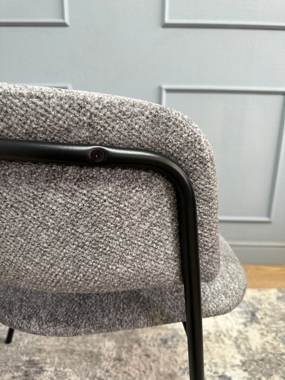 Комплект стульев 2шт KENNER 303SD черный/микробукле серый