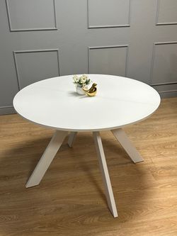 Стол KENNER RL1100 белый/стекло белое сатин