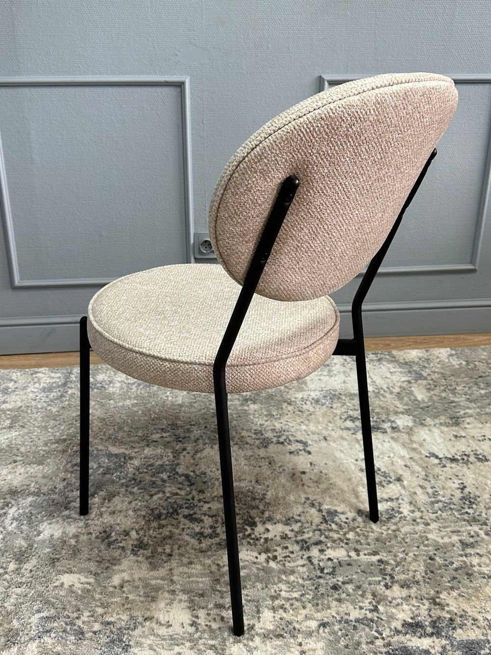 Комплект стульев 2шт KENNER 301SD черный/бежевый микробукле